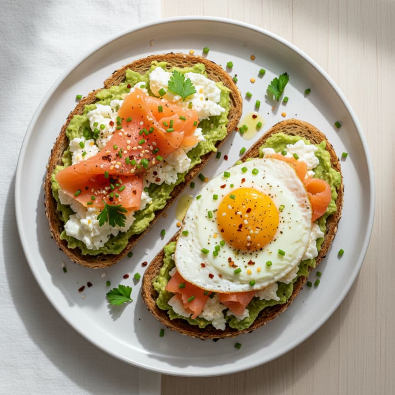 Creamy Zesty Avocado Toast with Everything Seasoning