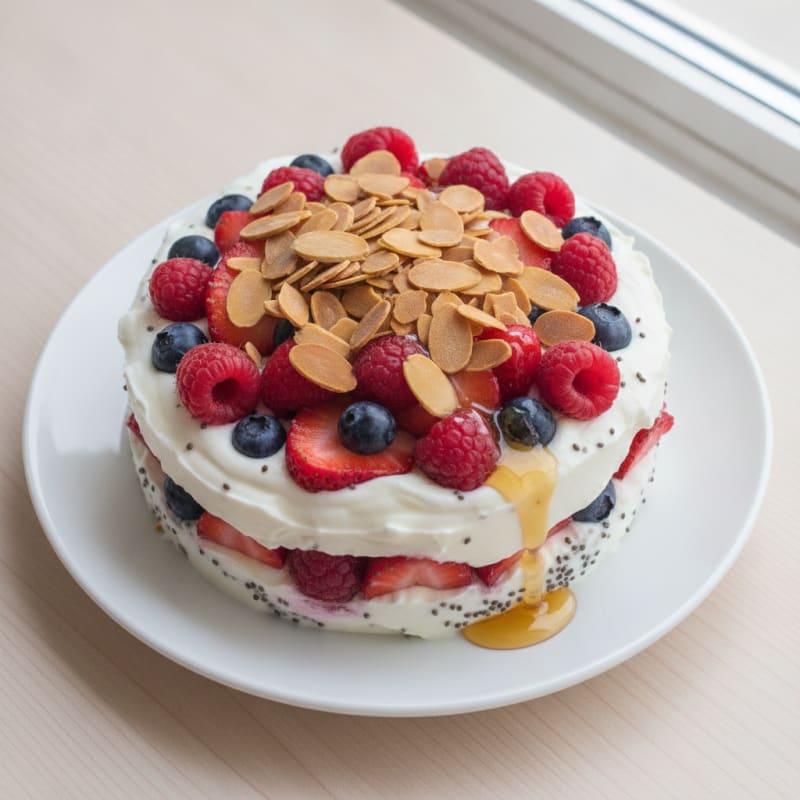 Creamy Greek Yogurt Protein Parfait with Mixed Berries