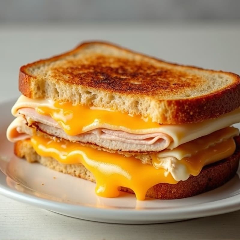 Crispy Three-Cheese Sourdough Melt
