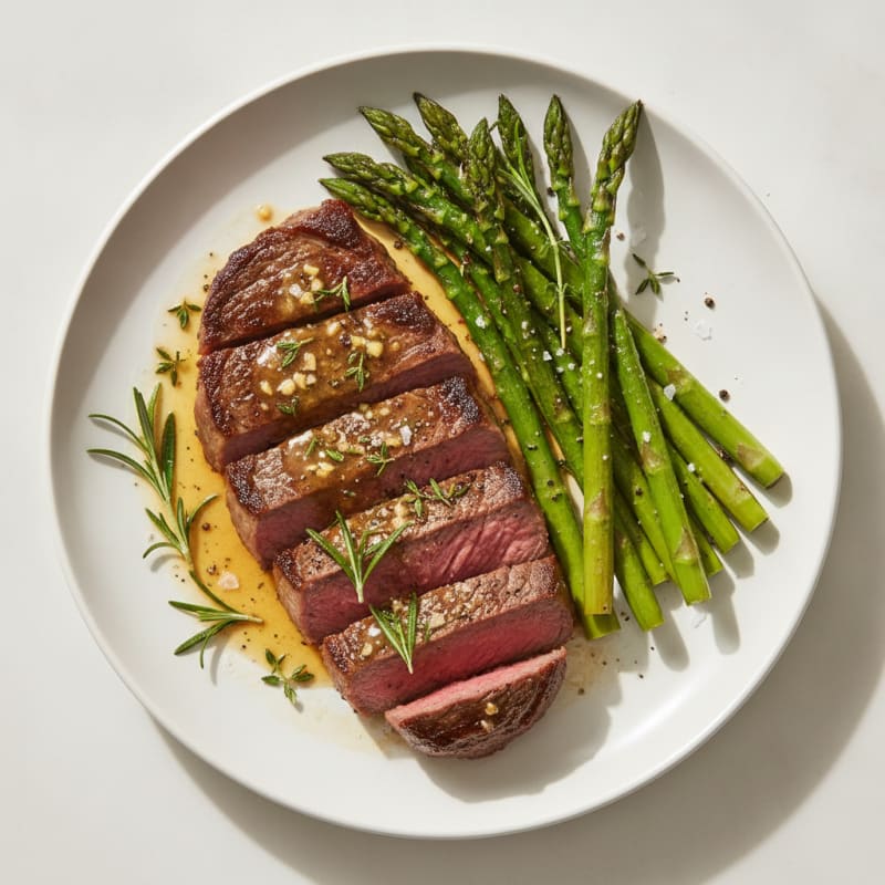 Garlic Herb Butter Pan-Seared Steak