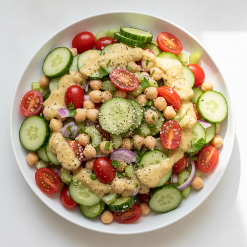 Garden Fresh Cucumber Tomato Salad