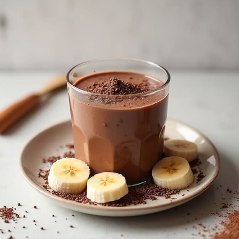 Silky Chocolate Protein Pudding with Chia Seeds