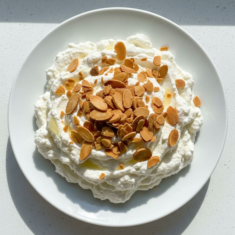 Silky Greek Yogurt Protein Mousse with Almonds