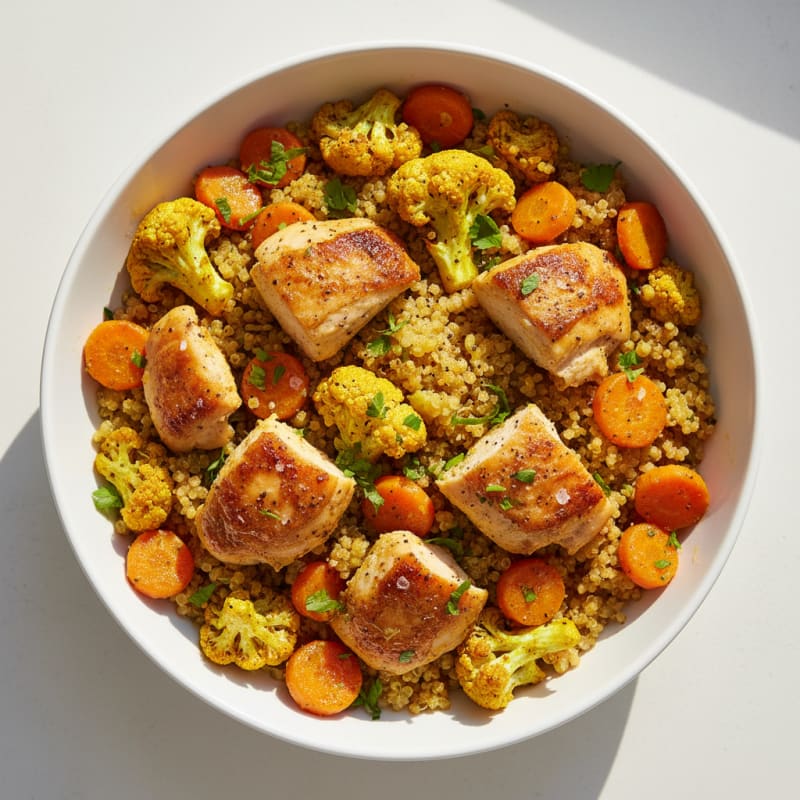 Golden Roasted Vegetable Harvest Bowl