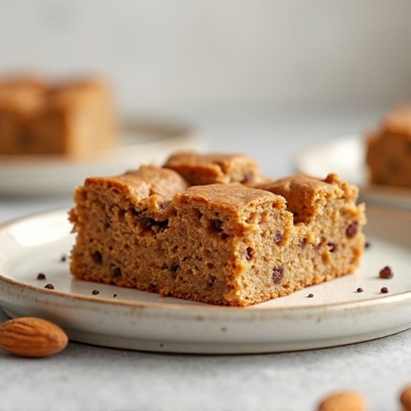 Protein-Packed Almond Butter Blondie Cake