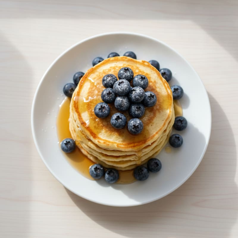 Fluffy Cottage Cheese Pancakes