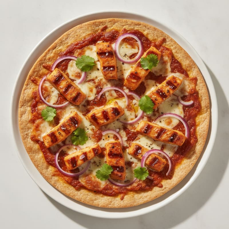 High-Protein BBQ Chicken Pizza