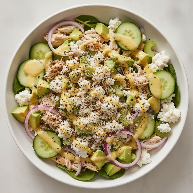 Chicken Breast Cottage Cheese Salad