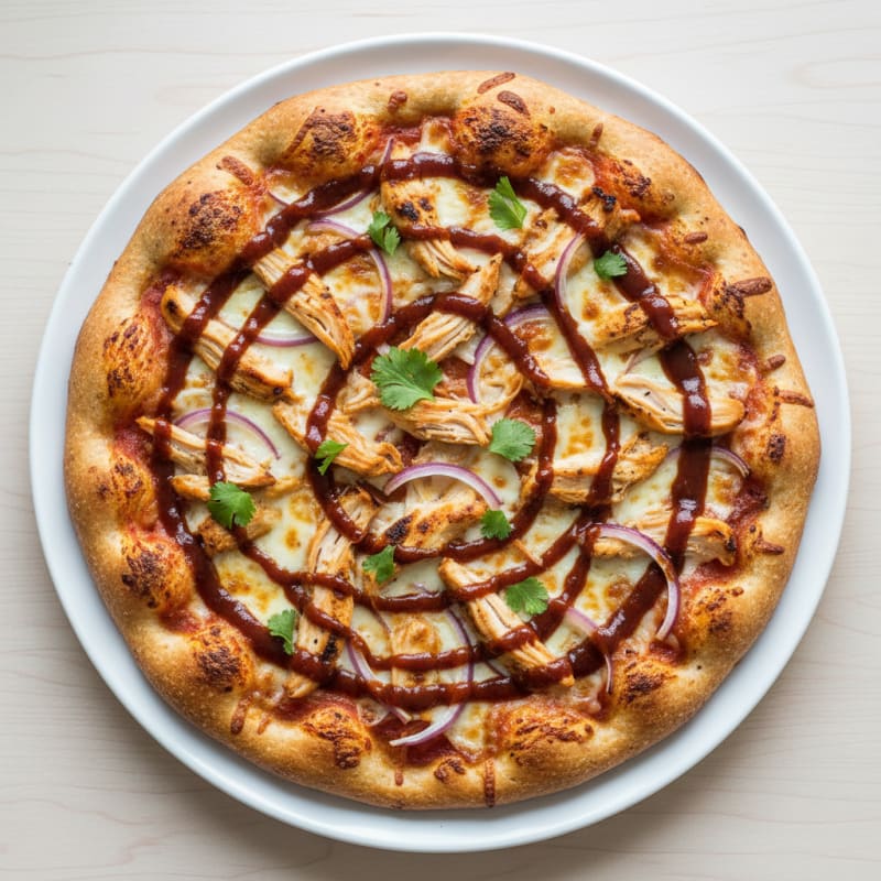 High-Protein BBQ Chicken Pizza