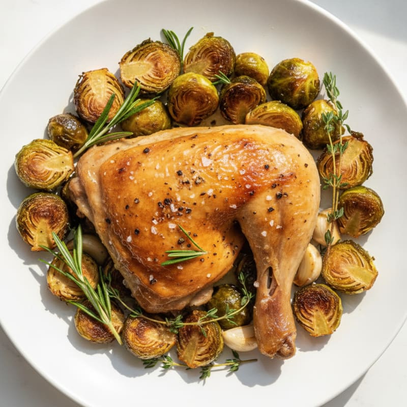 Roasted Chicken Leg Quarters with Herbs