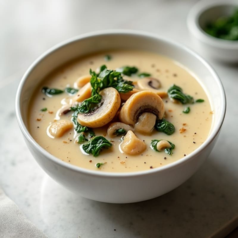 Healthy Creamy Mushroom Soup