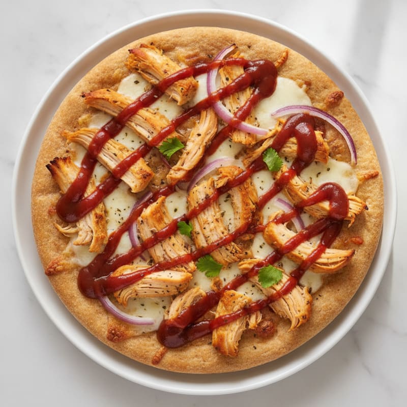 High-Protein BBQ Chicken Pizza