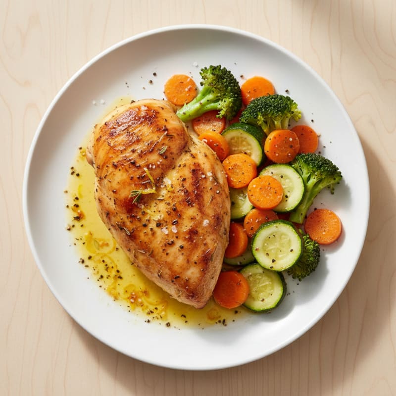 Lemon Herb Roasted Chicken with Vegetables