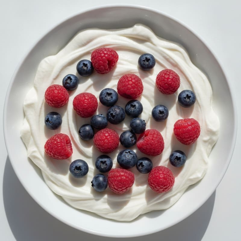 Silky Greek Yogurt with Mixed Berries and Vanilla Protein