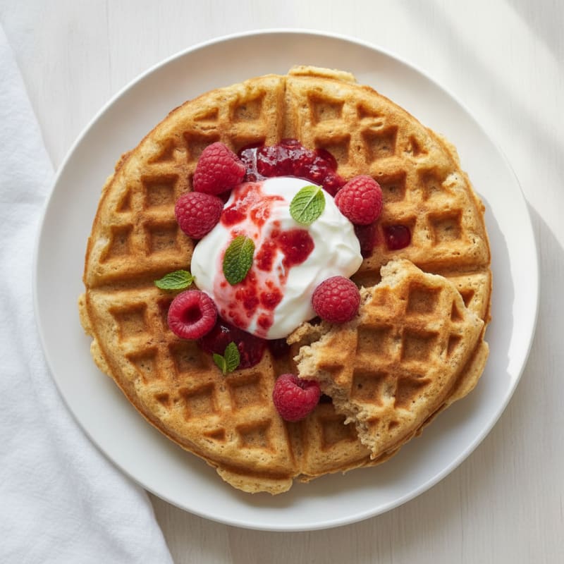 Cottage Cheese Buttermilk Waffles