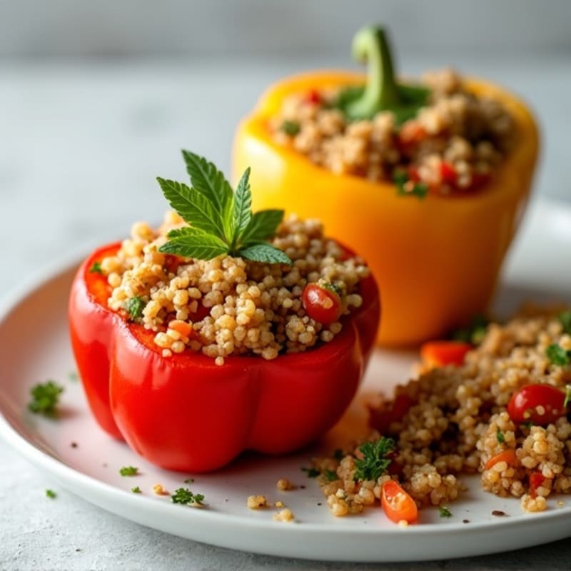 Protein-Packed Turkey and Quinoa Stuffed Bell Peppers