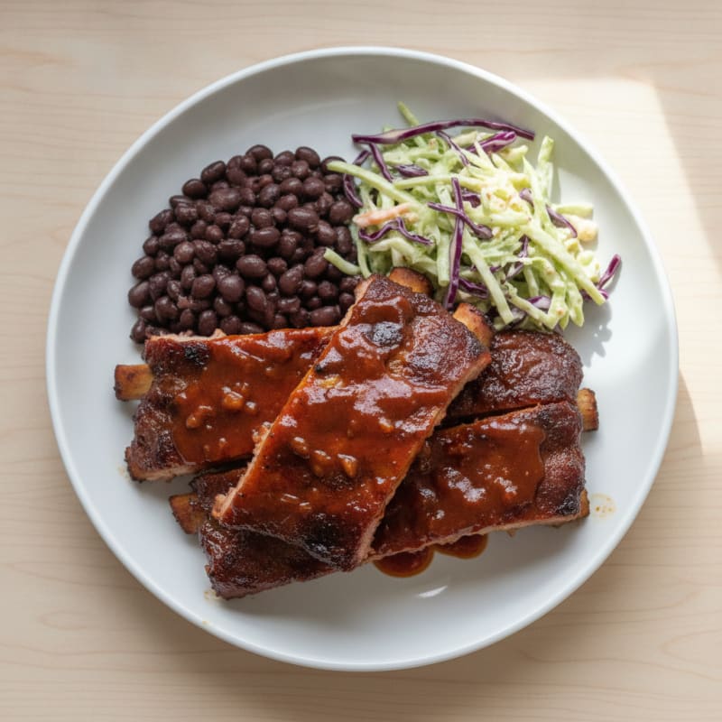 Smoked BBQ Ribs with Tangy Glaze