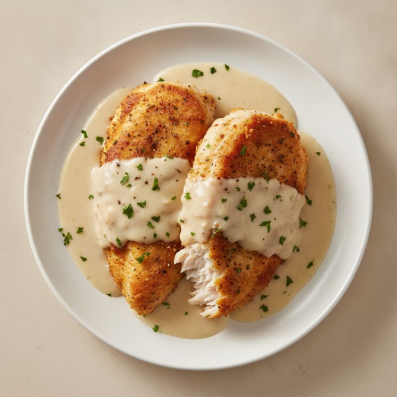 Buttermilk Fried Chicken with Creamy Gravy