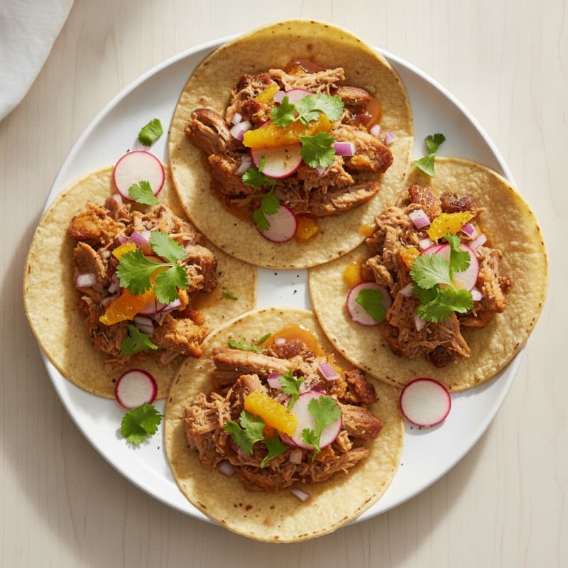 Slow-Cooked Pork Carnitas Tacos
