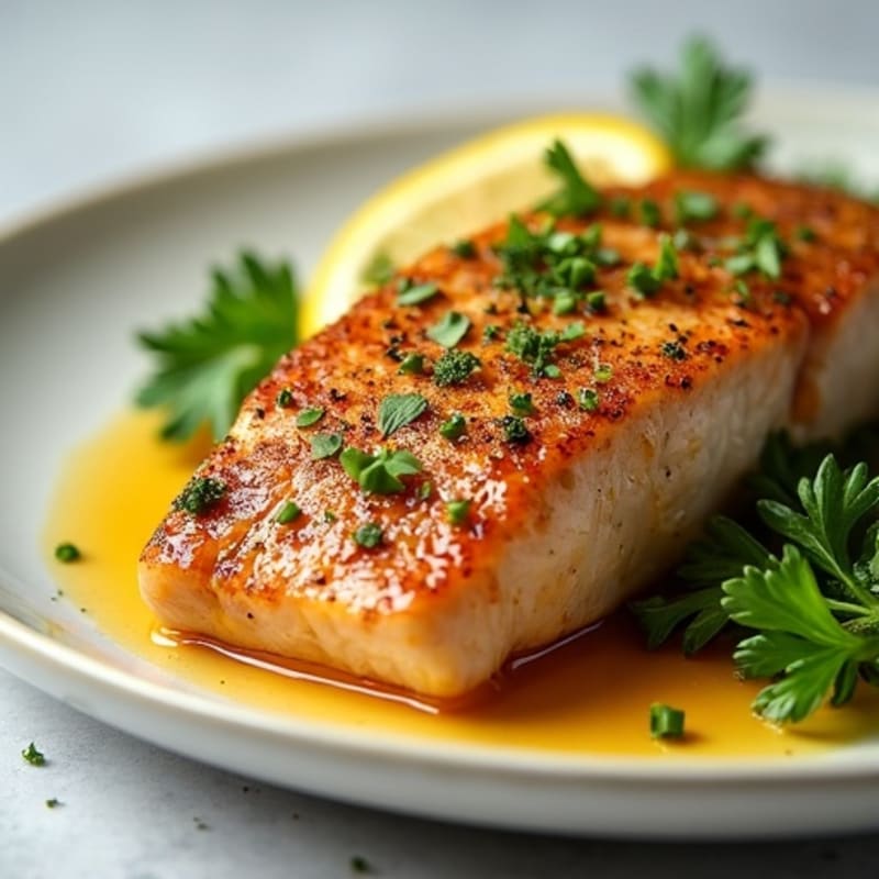Herb-Crusted Seared Tuna with Citrus Glaze