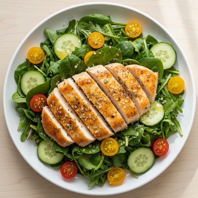 Crispy Lemon-Herb Chicken Salad