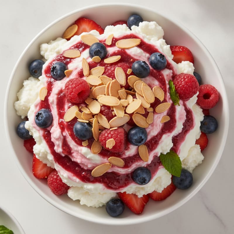 Creamy Greek Yogurt Protein Parfait with Mixed Berries