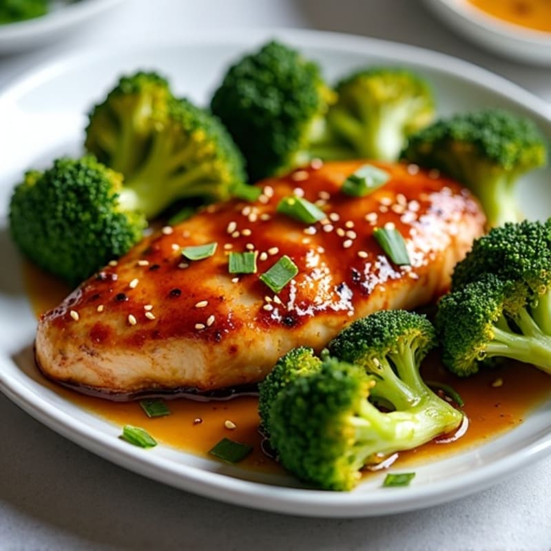 Sheet Pan Teriyaki Chicken and Roasted Broccoli