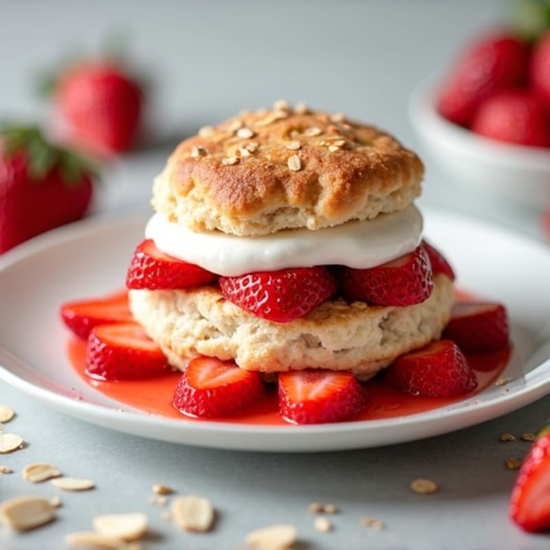 Protein-Packed Greek Yogurt Strawberry Shortcake