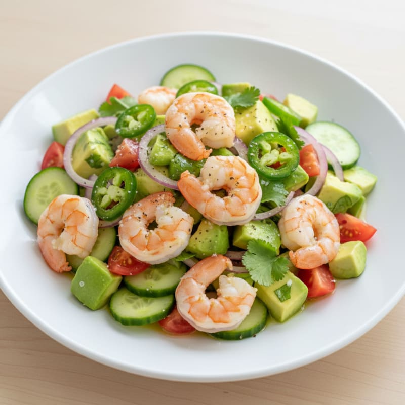 Zesty Shrimp Avocado Ceviche