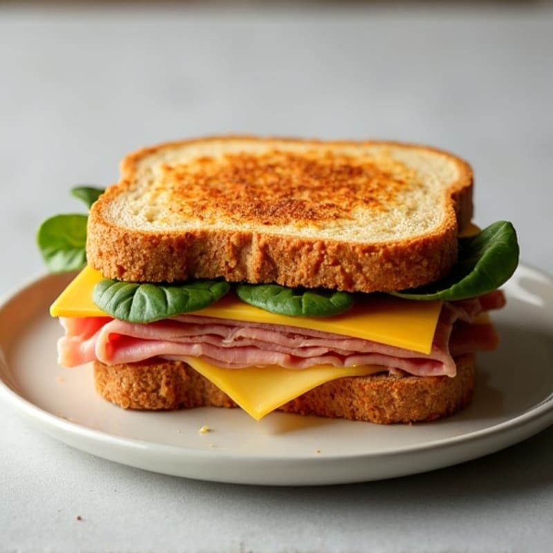 Crispy Whole Grain Ham and Swiss Melt