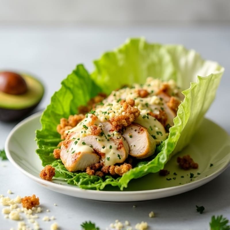 Grilled Chicken Caesar Lettuce Wrap