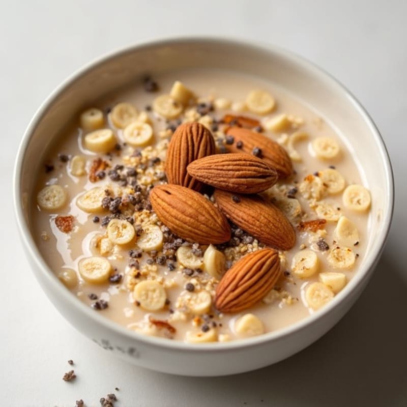 Protein-Packed Vanilla Almond Oatmeal Bowl