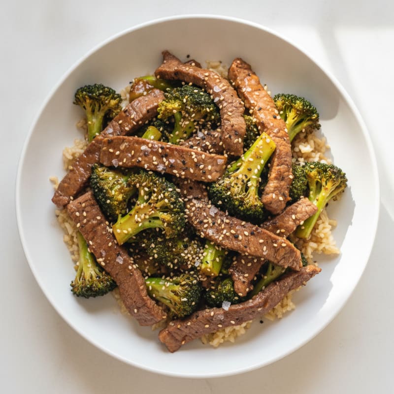 Sesame Beef and Broccoli Stir-Fry