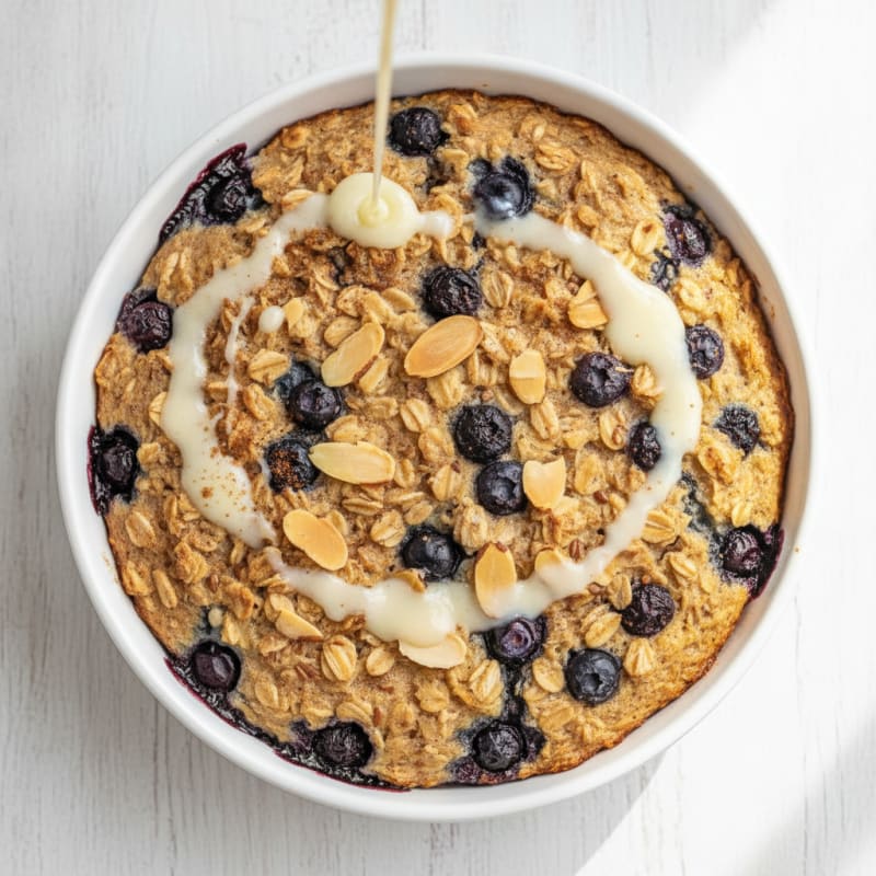 Blueberry Almond Baked Oatmeal