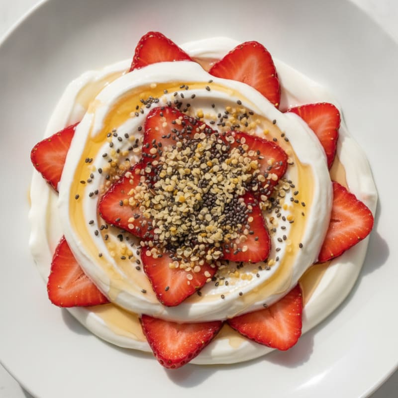 Strawberry Greek Yogurt Protein Parfait