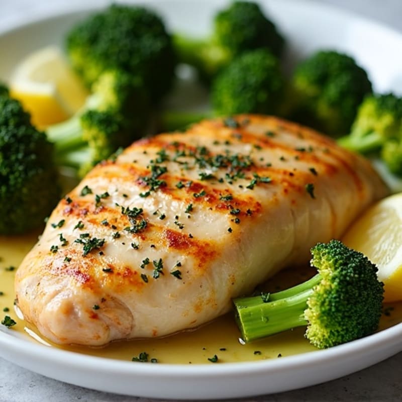 Sheet Pan Lemon-Herb Chicken with Crispy Roasted Broccoli