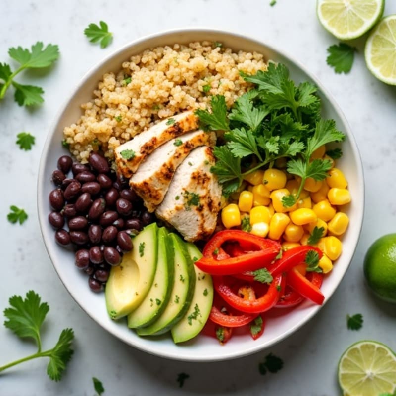 Zesty Lime Quinoa Black Bean Bowl