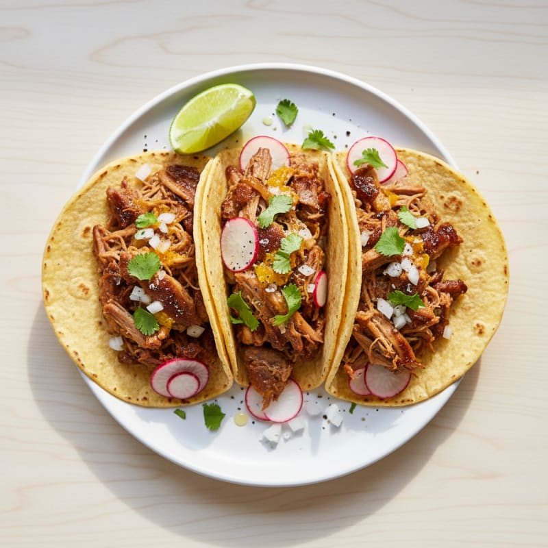 Slow-Cooked Pork Carnitas Tacos