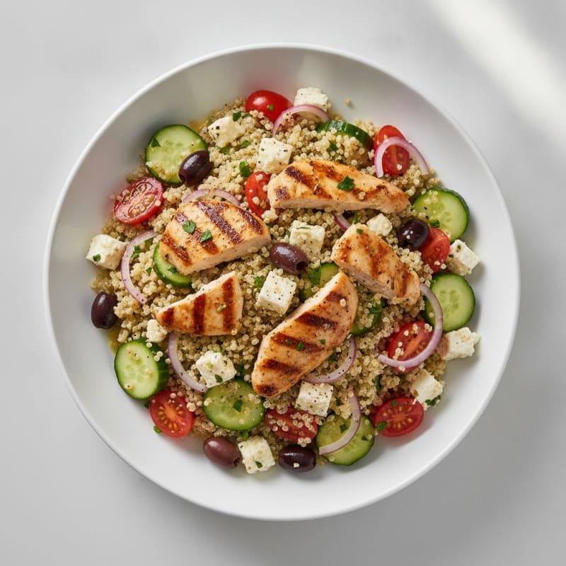 Mediterranean Quinoa Salad with Feta