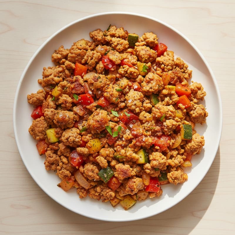 Savory Ground Turkey Skillet