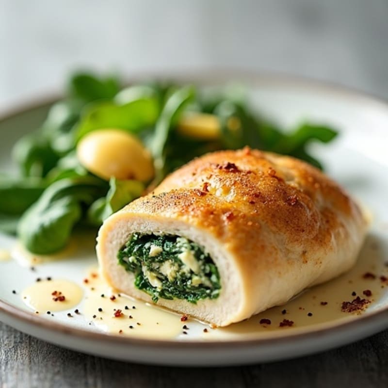 Creamy Spinach Artichoke Stuffed Chicken Breast