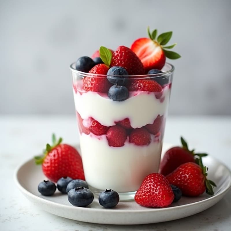 Creamy Greek Yogurt Protein Parfait with Mixed Berries