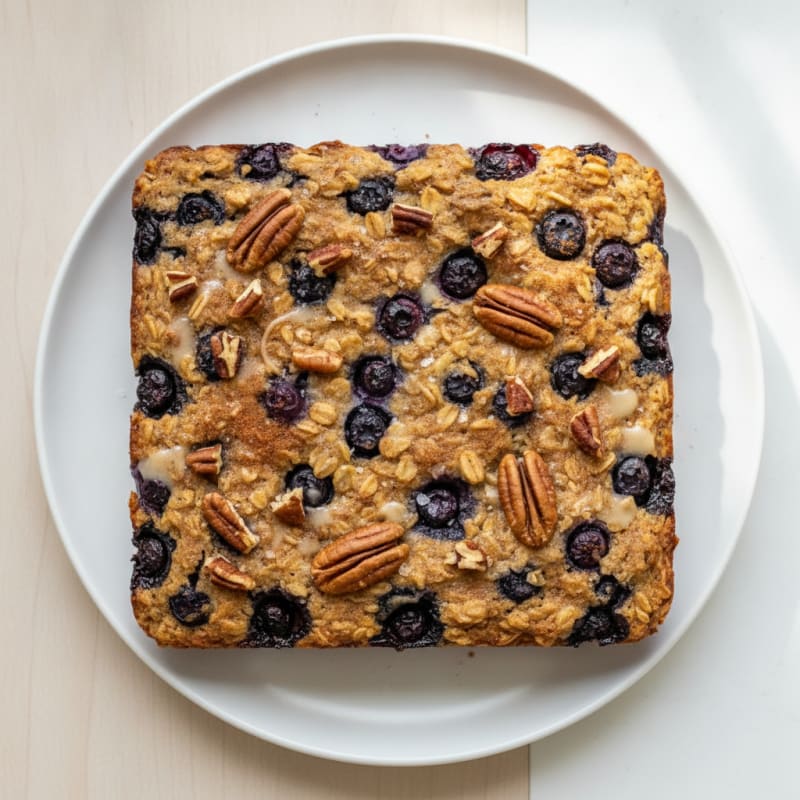 Blueberry Pecan Baked Oatmeal