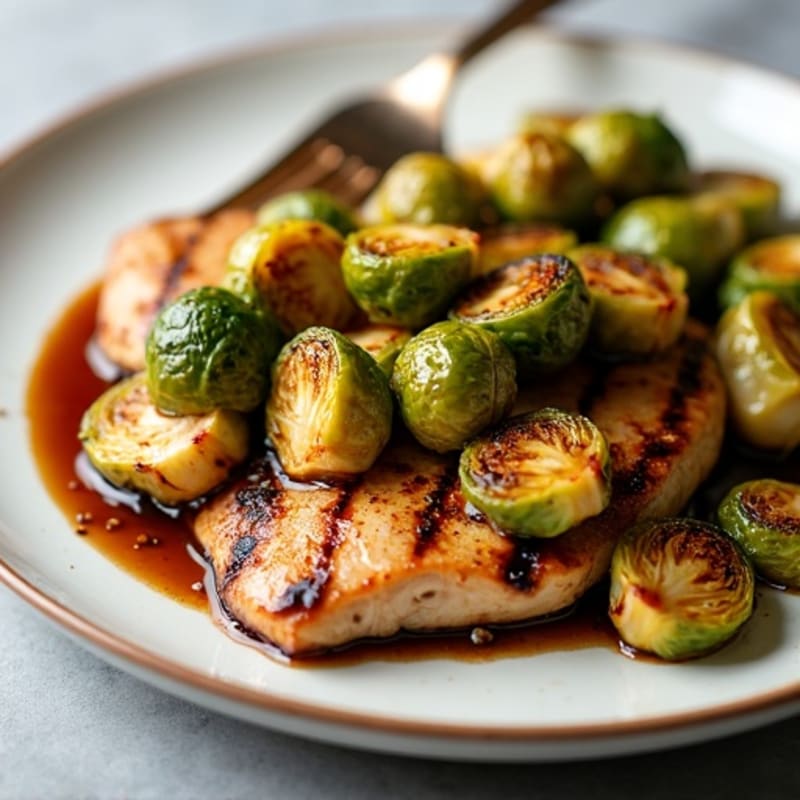 Honey-Balsamic Glazed Crispy Brussels Sprouts