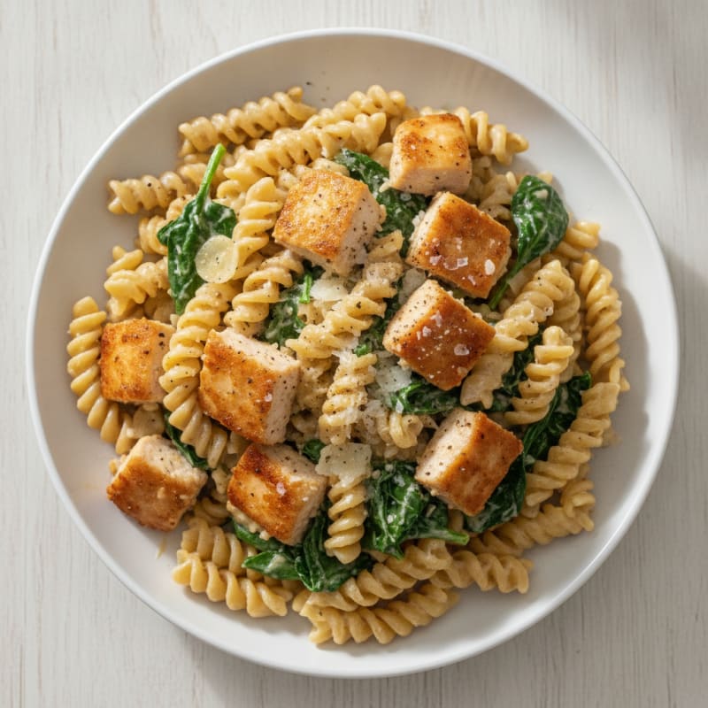 Garlic Parmesan Chicken Alfredo Pasta