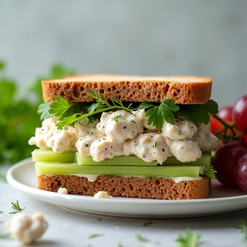 Creamy Herb Chicken Salad Sandwich