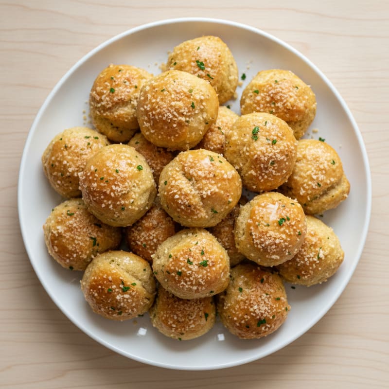 Garlic Parmesan Protein Pretzel Bites