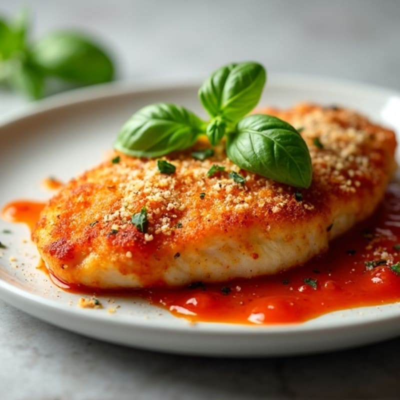 Crispy Baked Chicken Parmesan with Fresh Herbs