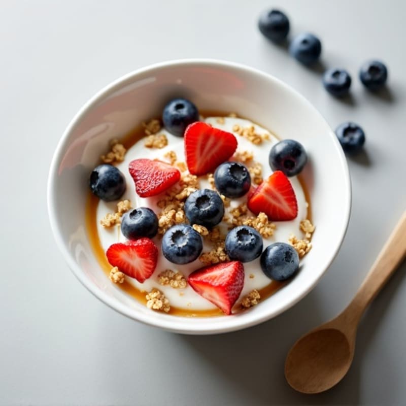 Greek Yogurt Parfait with Berries and Almonds