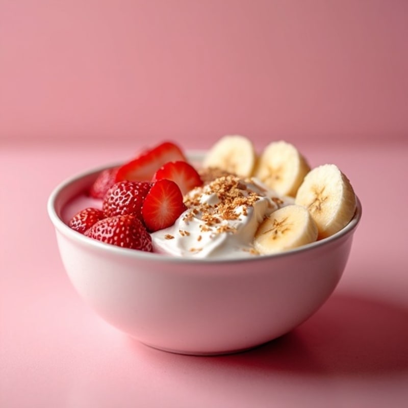 Protein Strawberry Banana Smoothie Bowl